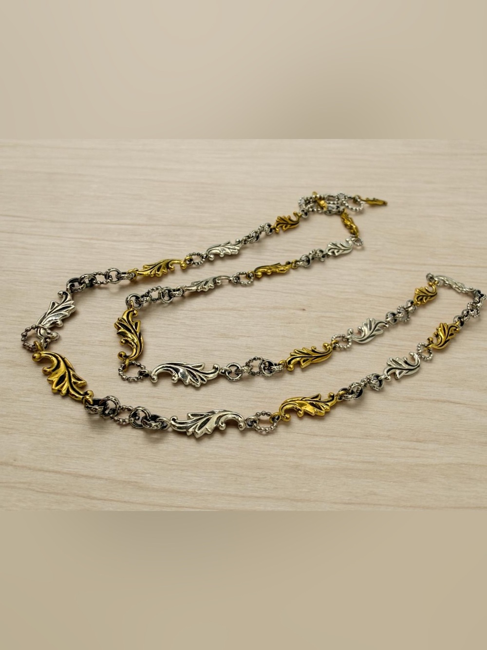 Echo of the Dreamer Acanthus Sterling Bronze 26-28” Necklace Artisan Designer - Picture 14 of 17